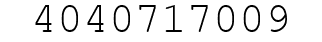Number 4040717009.