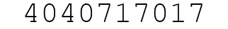 Number 4040717017.