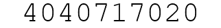 Number 4040717020.