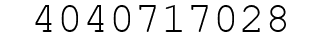 Number 4040717028.