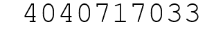 Number 4040717033.