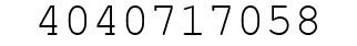 Number 4040717058.