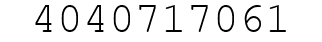 Number 4040717061.