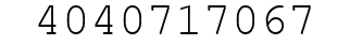 Number 4040717067.
