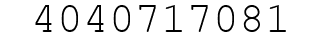 Number 4040717081.