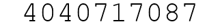 Number 4040717087.