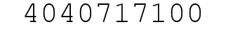Number 4040717100.