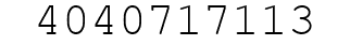 Number 4040717113.