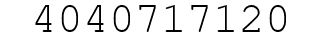 Number 4040717120.