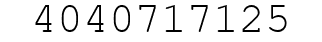 Number 4040717125.