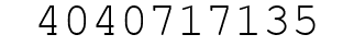 Number 4040717135.