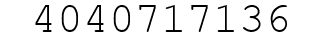 Number 4040717136.