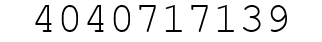 Number 4040717139.