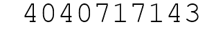 Number 4040717143.