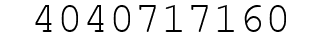 Number 4040717160.