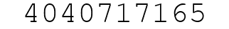 Number 4040717165.