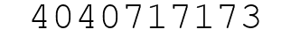 Number 4040717173.