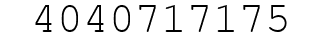 Number 4040717175.