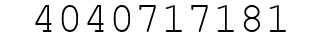 Number 4040717181.