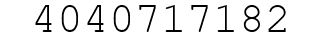 Number 4040717182.