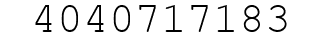 Number 4040717183.
