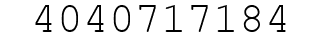 Number 4040717184.