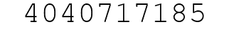 Number 4040717185.