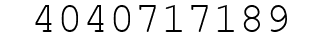 Number 4040717189.