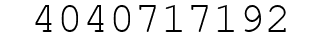 Number 4040717192.