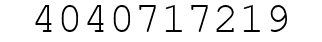 Number 4040717219.