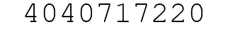 Number 4040717220.