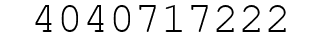 Number 4040717222.