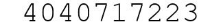 Number 4040717223.