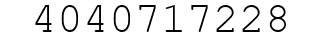 Number 4040717228.