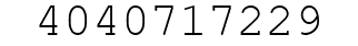 Number 4040717229.