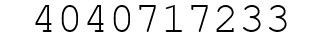 Number 4040717233.