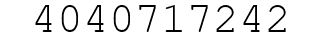 Number 4040717242.
