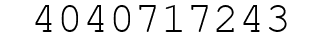 Number 4040717243.