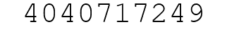 Number 4040717249.