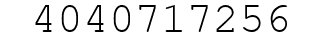 Number 4040717256.