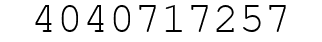 Number 4040717257.