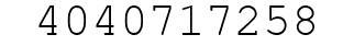 Number 4040717258.