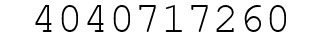 Number 4040717260.
