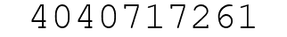 Number 4040717261.