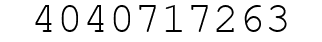 Number 4040717263.
