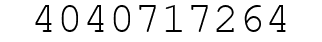 Number 4040717264.