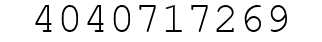 Number 4040717269.