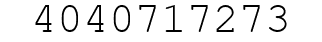 Number 4040717273.