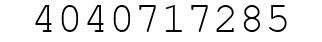 Number 4040717285.