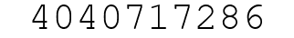 Number 4040717286.